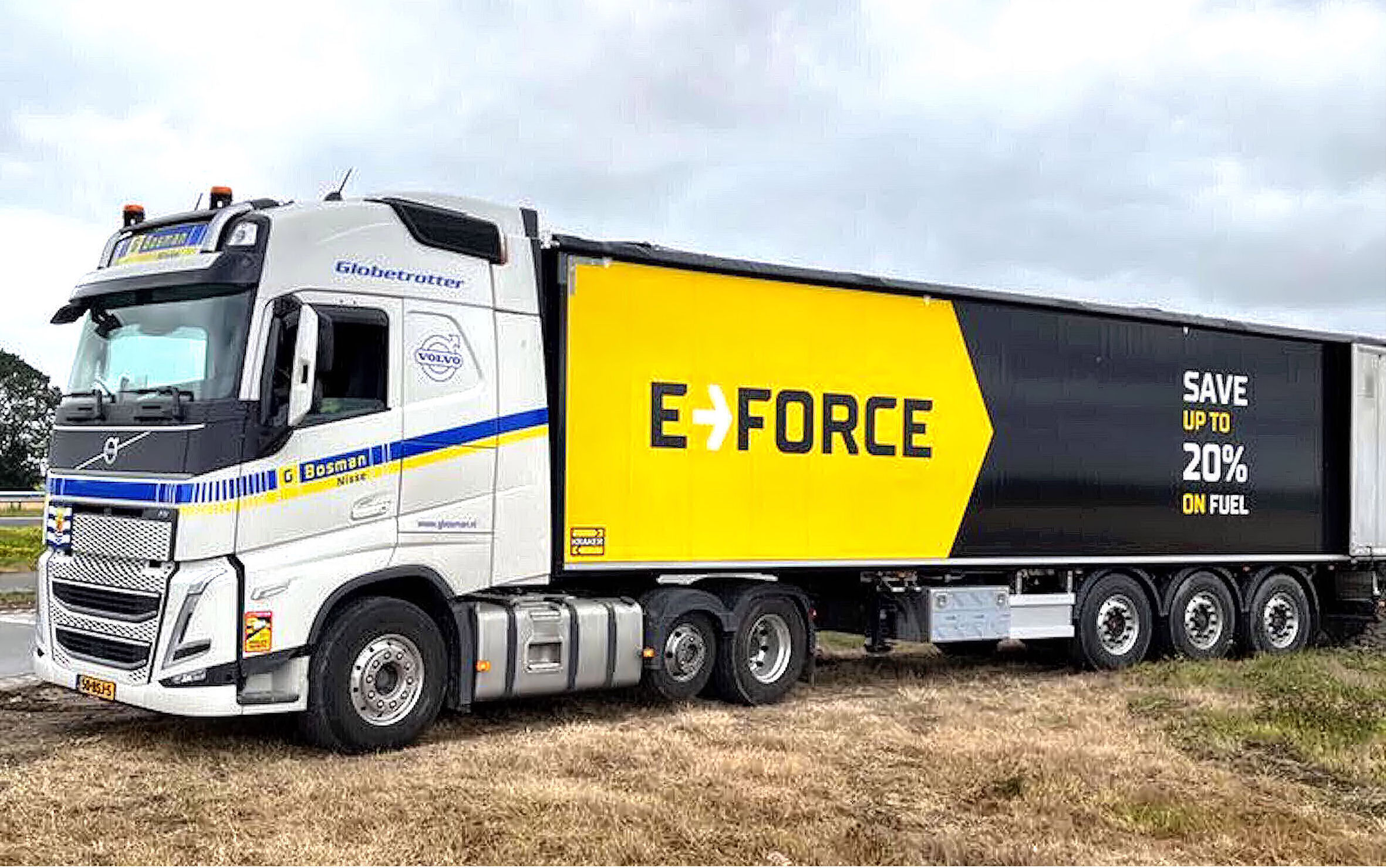 Nieuwe innovaties van de Masters in Moving Floor Trailers: de Kraker E-Force.